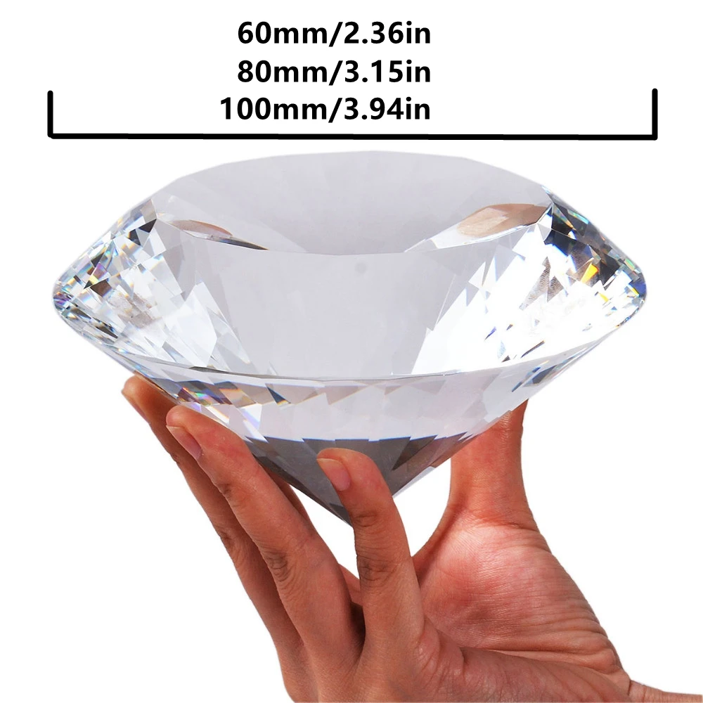 60-100mm Colorful Crystal Glass Diamond Paper Weight Gorgeus Wedding Decoration Review 2026: 246 Verified Reviews