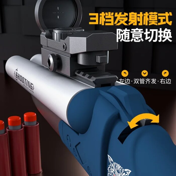 Double-Barreled Spray Shell Soft Bullet Gun Can Fire Short Hand Cannon Shotgun O Review 2026: 307 Verified Reviews