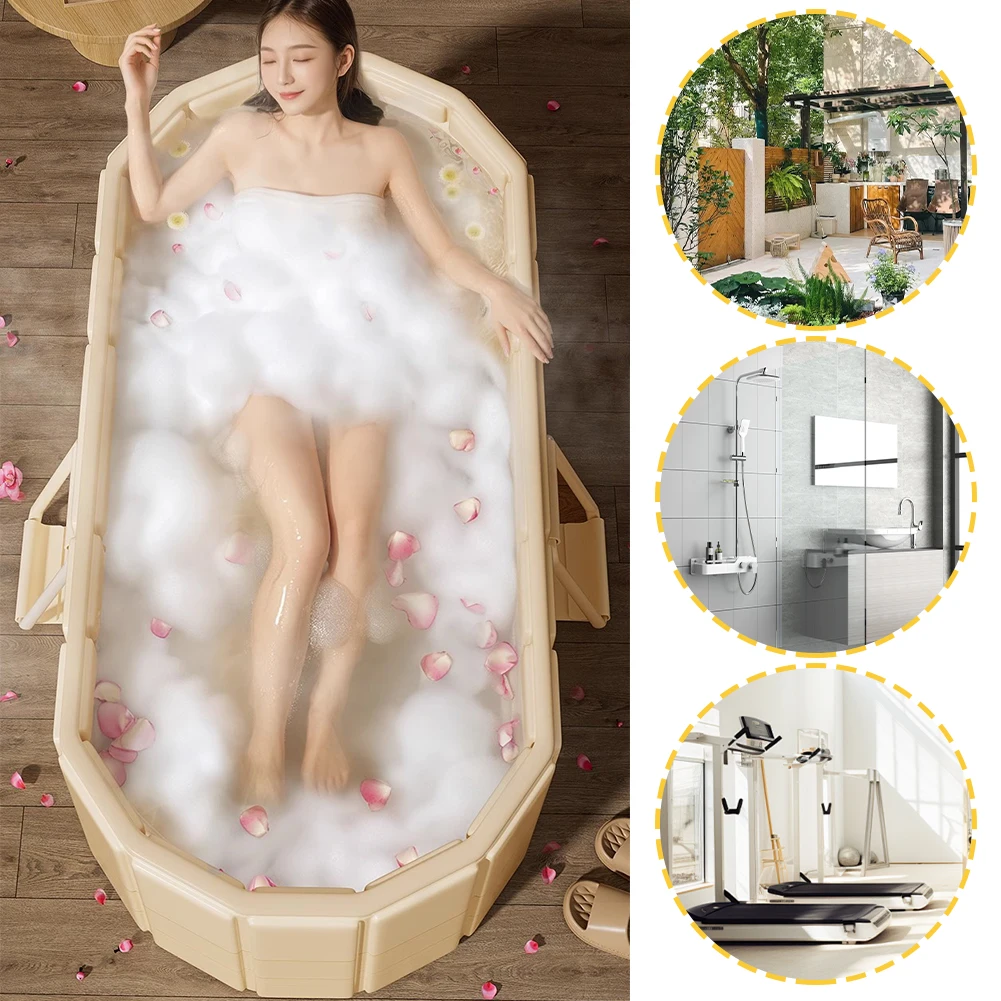 Foldable Portable Hot Tub with Dual Drainage Design for Home Gym Large Collapsib Review 2026: 179 Verified Reviews