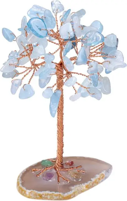 Super Mini Crystal Money Tree Copper Wire Wrapped W/ Agate Slice Base Healing Ge Review 2026: 297 Verified Reviews
